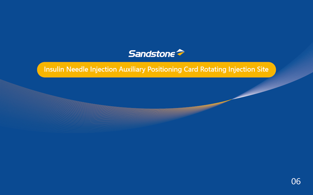 Stand stone®insulin Needle Injection Auxiliary Positioning Card Rotating injection site： An important component of insulin therapy